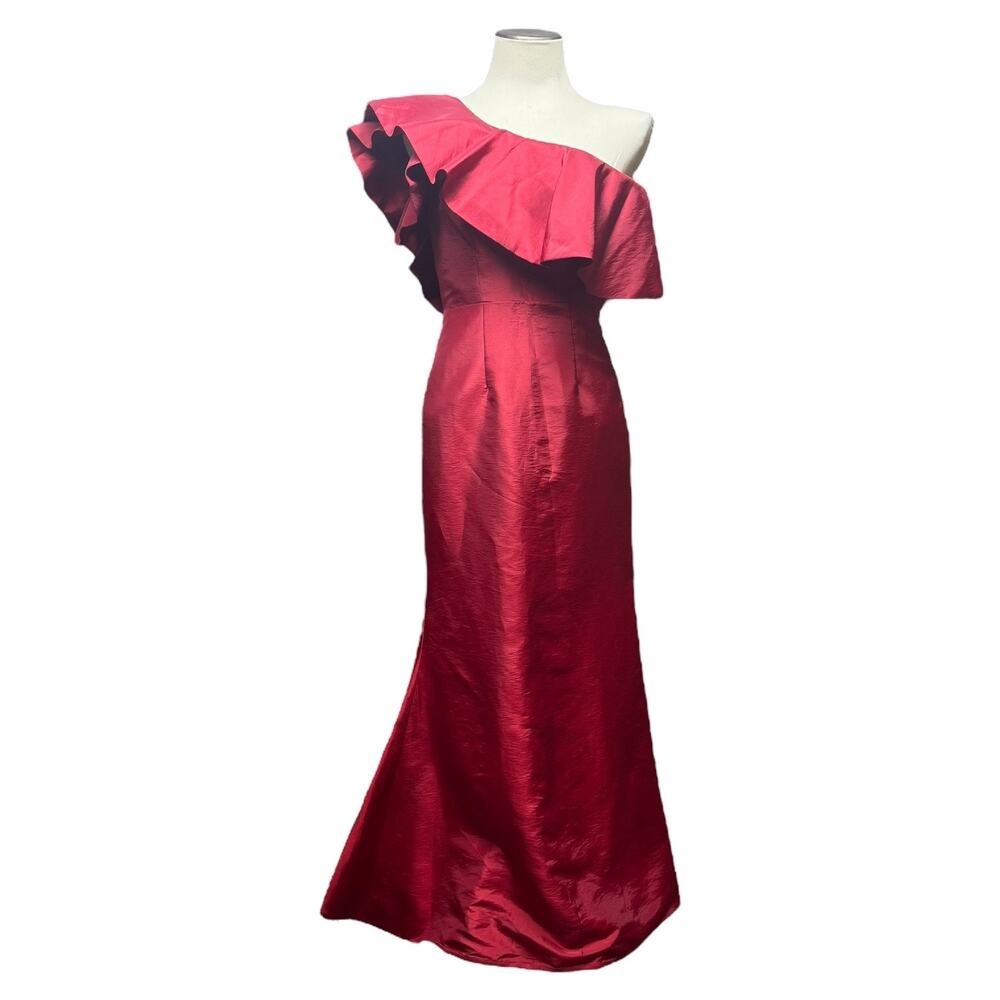 Light in the Box One Shoulder Mermaid Gown Red 6